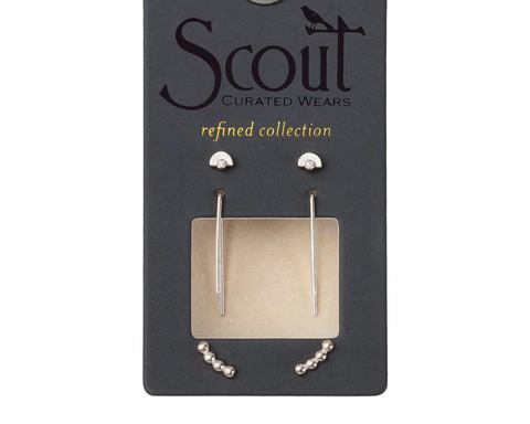 Silver Stud Trio Silver | $26