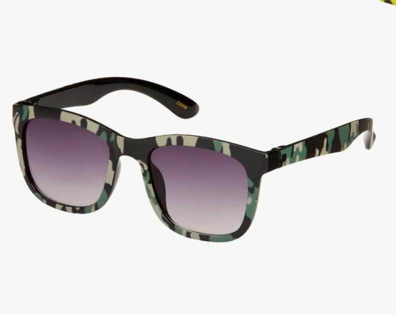 Blue Gem KIDS Pop Color Camo | Emerald | Sunglasses | $15