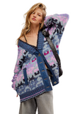 Free People Bluebell Cardi | Moonrock Blue Combo | $248