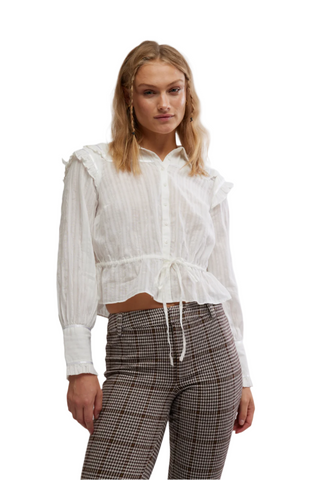 Free People Daybreak Blouse | Optic White | $128