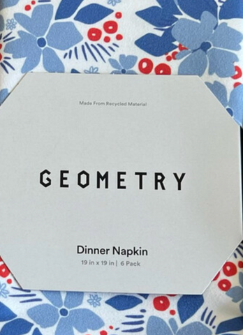 Geometry Dinner Napkins | Holiday | $30