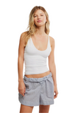 Free People Seamless V-Neck Cami | White | $30