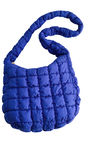 June Ruby Soft Puffer Cloud Shoulder Bag | Royal | $28