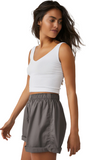 Free People Solid Ribbed Brami | White | $30