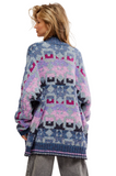 Free People Bluebell Cardi | Moonrock Blue Combo | $248