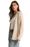 Z Supply Josie Cozy Cardi | Light Oatmeal Heather | $98