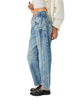 We The Free Good Luck Mid-Rise Barrel Jeans | Ultra Light Beam | $98