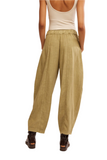 Free People High Road Pull-On Barrel Pants | Python | $78