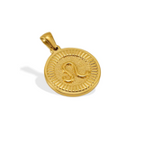 Marigold Zodiac Pendant | Gold | $16