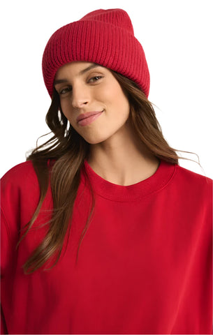 Z Supply Snow Cap Beanie | Haute Red | $38