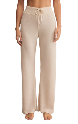 Z Supply Wake Up Flare Pant | Light Oatmeal Heather | $49.99