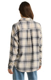 Z Supply River Plaid Button Up Top | Thunder Cloud | $58