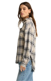 Z Supply River Plaid Button Up Top | Thunder Cloud | $58