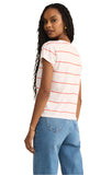 Z Supply Striped Modern V-Neck Tee | Red Hot | $46