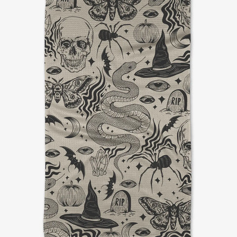 Geometry Tea Towel | Halloween Collage | Home & Gifts | $12.99