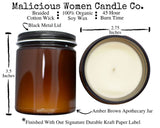 Malicious Women Candle | Citron & Stone | $24