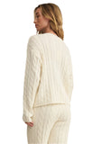 Z Supply Carol Cable Knit Top | Sea Salt | $78