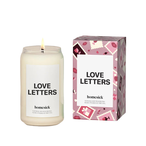 Homesick Natural Soy Candle | Love Letters | $34