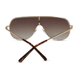 Dime. (by Diff) Tarzana Brushed Gold Polarized Sunglasses | Brown Gradient Lens | $38