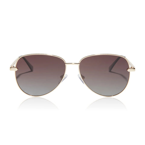 Dime. (by Diff) After Party Gold Polarized Sunglasses | Brown Gradient Lens | $38
