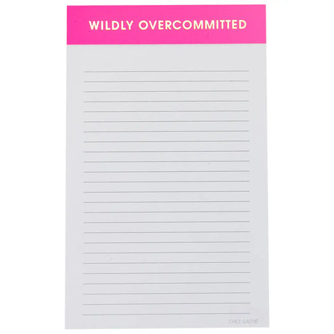 Chez Gagne' Notepad | Wildly Overcommitted | $12