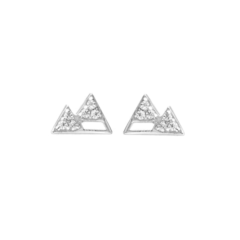 Ashley Schenkein Denver Pave Mountain Studs | Sterling SIlver | $62