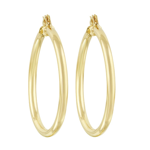 Ashley Schenkein Large Slim Lever Back Hoop | 18k Gold-Filled | $58