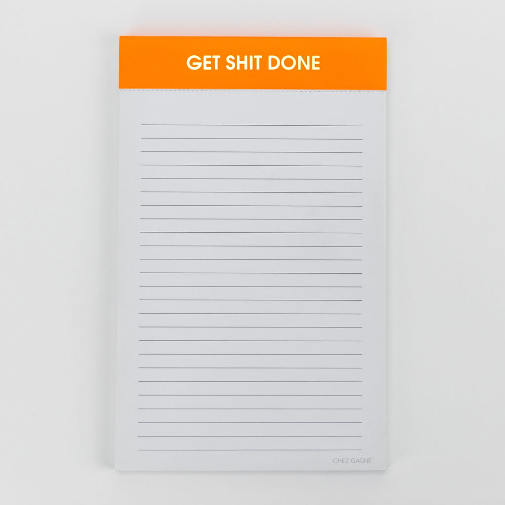 Chez Gagne' Notepad | Get Shit Done | $12