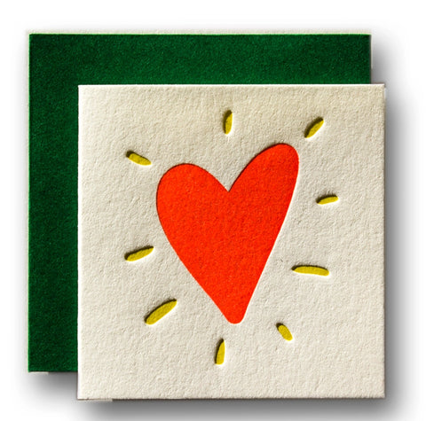 Ladyfingers Letterpress Tiny Greeting Card | Love | $3.50