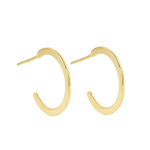 Ashley Schenkein Small Flat Hoop | 18k Gold-Filled | $45