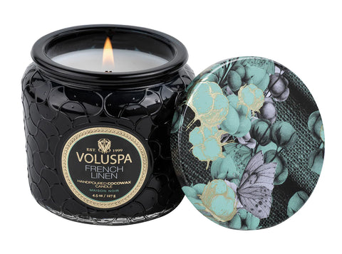 Voluspa Coconut Wax Petite Jar | French Linen | Candles | $16