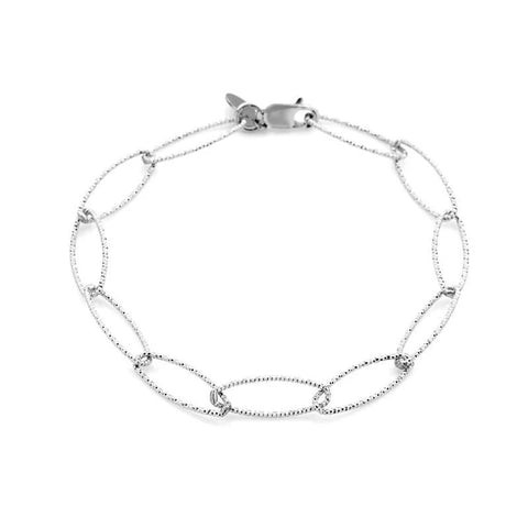 Ashley Schenkein Diamond Cut Chain Bracelet | Sterling Silver | $56