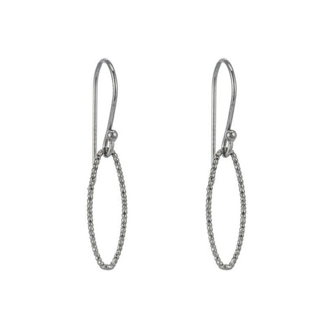 Ashley Schenkein Diamond Cut Drop Earrings | Oxidized Sterling Silver | $38