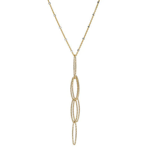 Ashley Schenkein Diamond Cut Drop Necklace | 18k Gold Vermeil  | $80