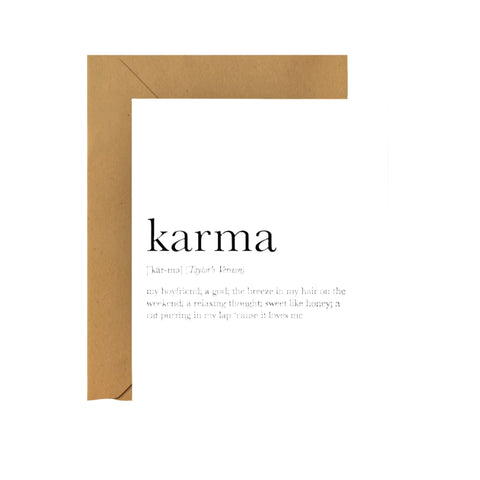 Foot-Notes Studio Greeting Cards | Karma | $2.99