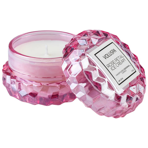 Voluspa Coconut Wax Macaron Candle | Rose Petal Ice Cream | $16