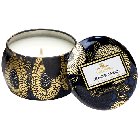 Voluspa Coconut Wax Mini Tin Candle | Moso Bamboo | $14