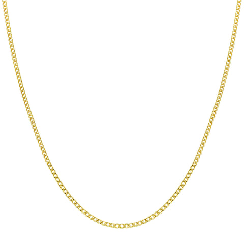 Ashley Schenkein Layering Chain Delicate Cuban Link 16"-18" | 18k Gold-Filled | $48