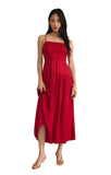 Z Supply Helene Maxi Dress | Haute Red | $98