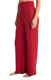 Z Supply Dawn Smocked Rib Pant | Haute Red | $58