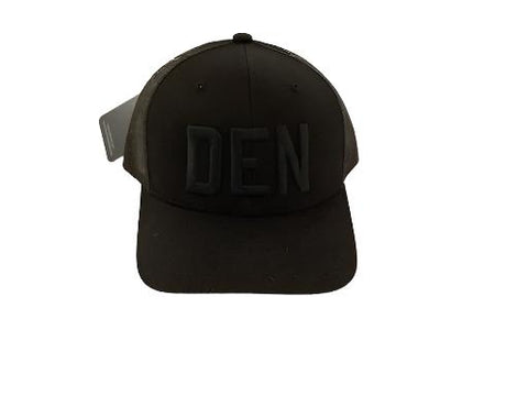 (code) word DEN Cotton Cap | Black/Black | $42