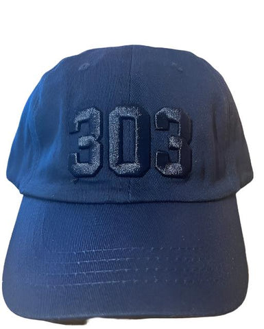 The Mile High Crew Cotton Baseball Cap | 303 Navy | $28