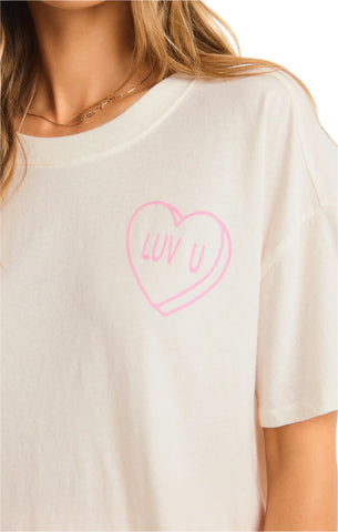 Z Supply Luv U Tee | Vanilla Ice | $29.99