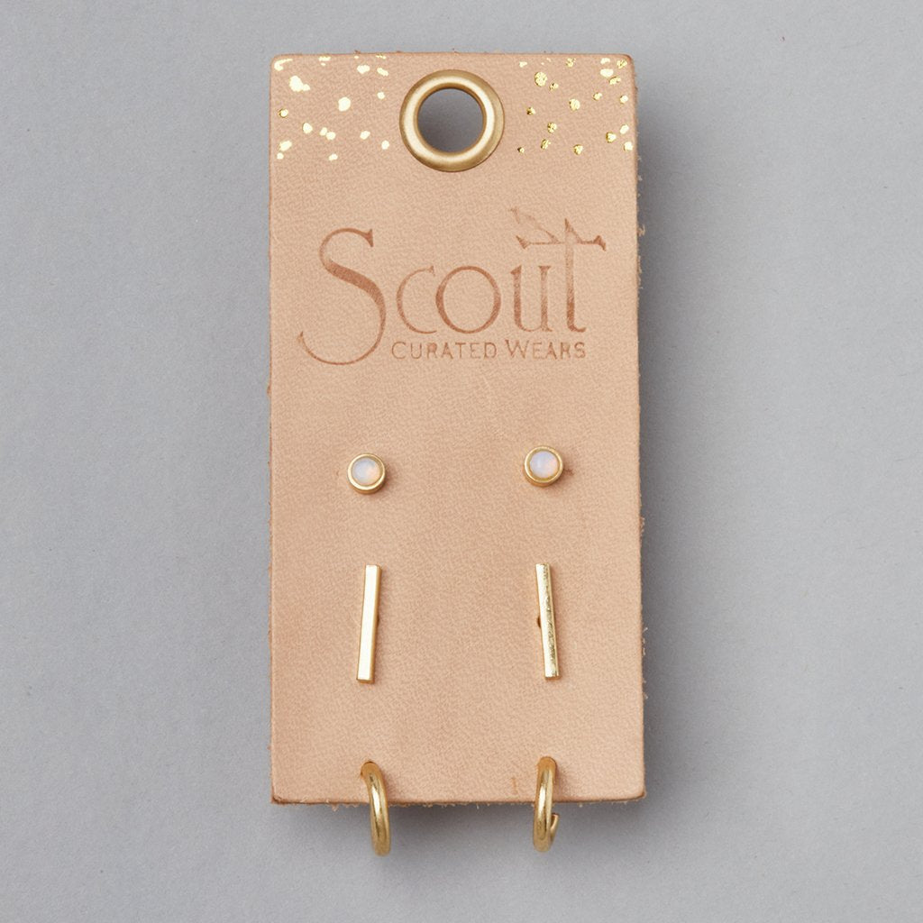 Scout Stud Trio | Scarlett Gold | Earrings | $26