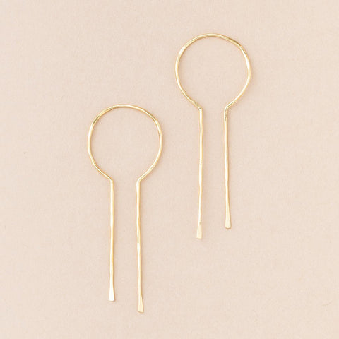 Scout Refined Collection | Equinox Keyhole Hoop Gold | Earrings | $24