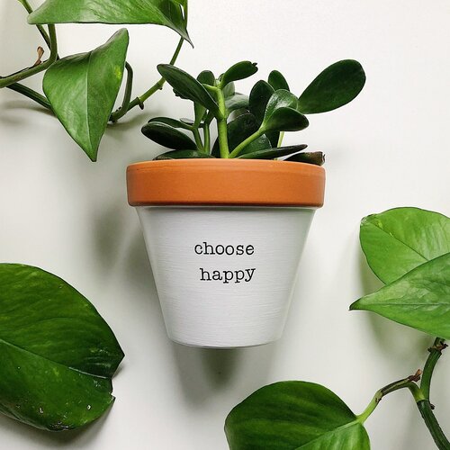 Rally & Roots Planter | Choose Happy | $19.99