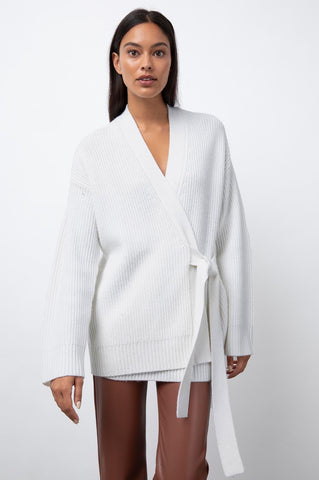 Rails Nora Wrap Cardi | Ivory | Sweaters | $159.99
