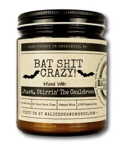 Malicious Women Bat Shit Crazy! | Pumpkin Apple Ginger | Candles | $24
